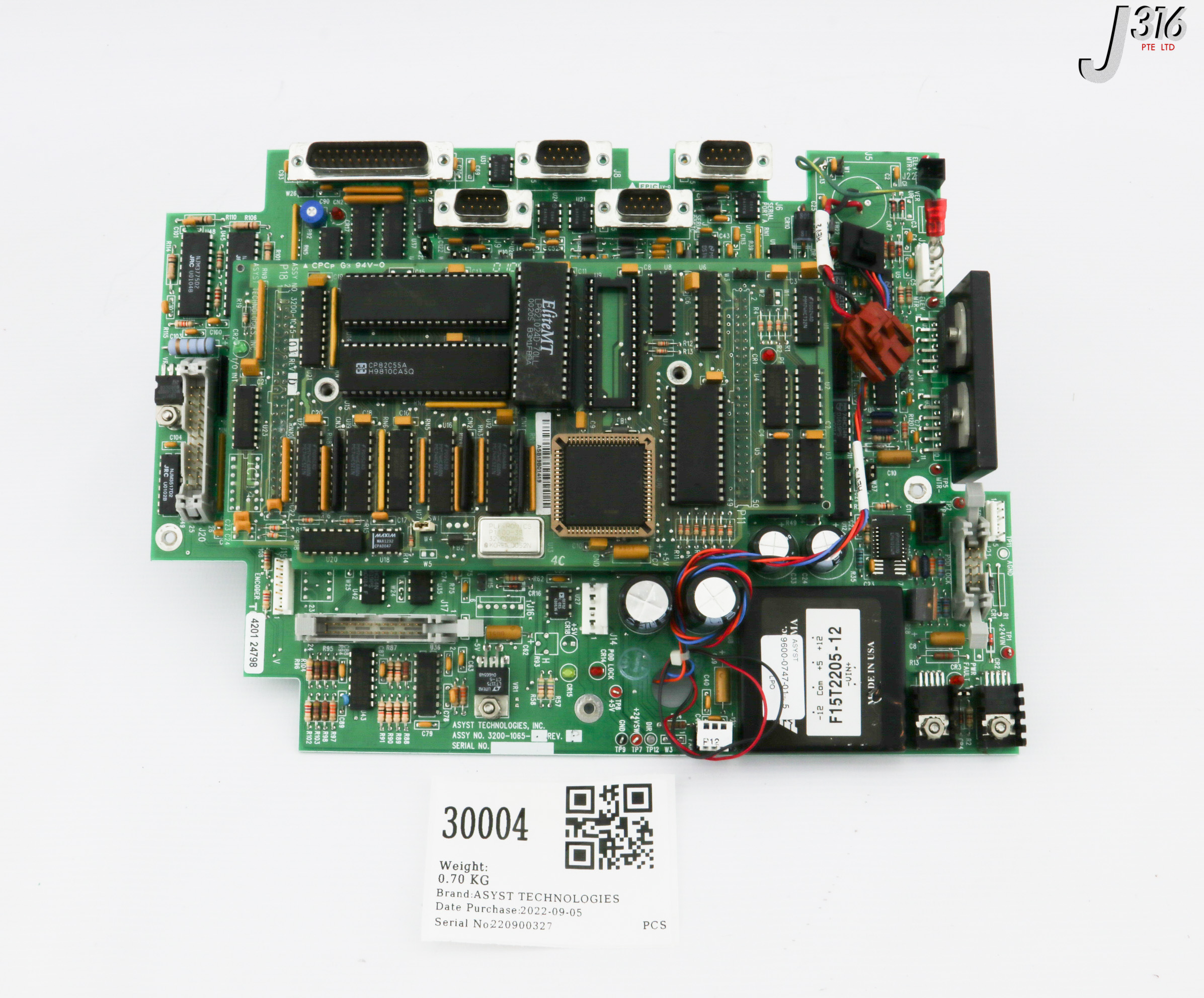 30004 ASYST TECHNOLOGIES PCB ASSY, CONTROL BOARD W/ 3200-1045-01